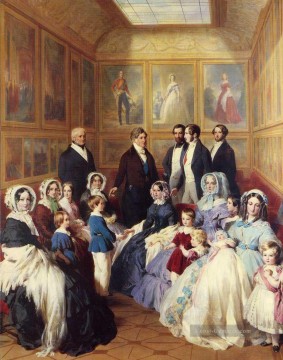  Louis Galerie - Königin Victoria und Prinz Albert mit der Familie von König Louis Philippe Franz Xaver Winterhalter